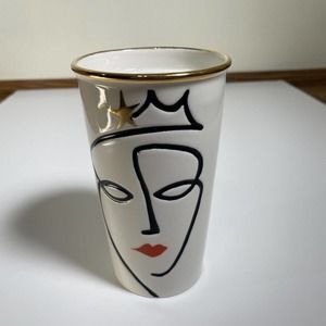 Starbucks Queen 2015 Anniv. Ceramic Tumbler Coffee Mug No Lid 10 oz Siren Gold